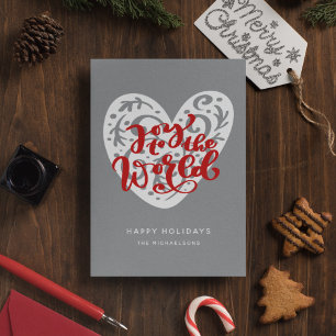 Die Freude an der Welt Happy Holidays Einladung