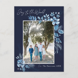 Die Freude an der Welt-Wasserfarben-Blume Weihnach Postkarte