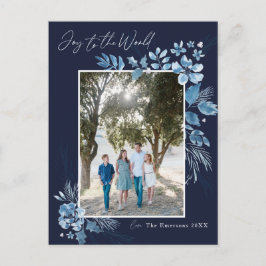 Die Freude an der Welt-Wasserfarben-Blume Weihnach Postkarte