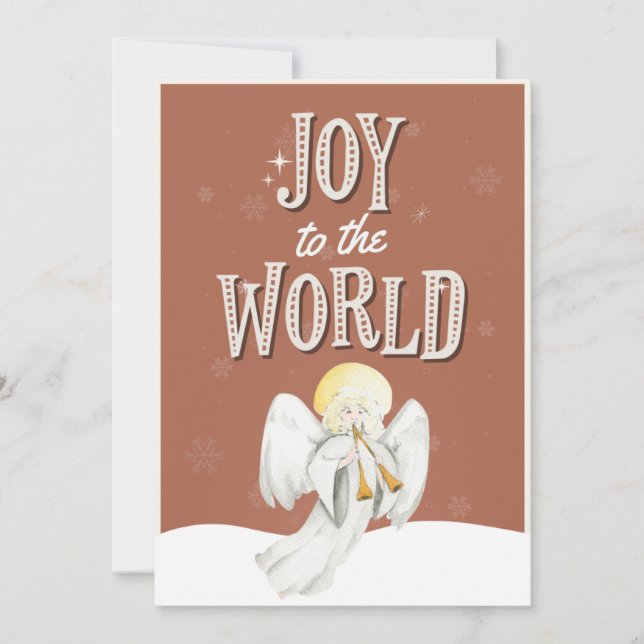 Die Freude an der World Angel Weihnachts-Foto-Einl Einladung (Vorderseite)