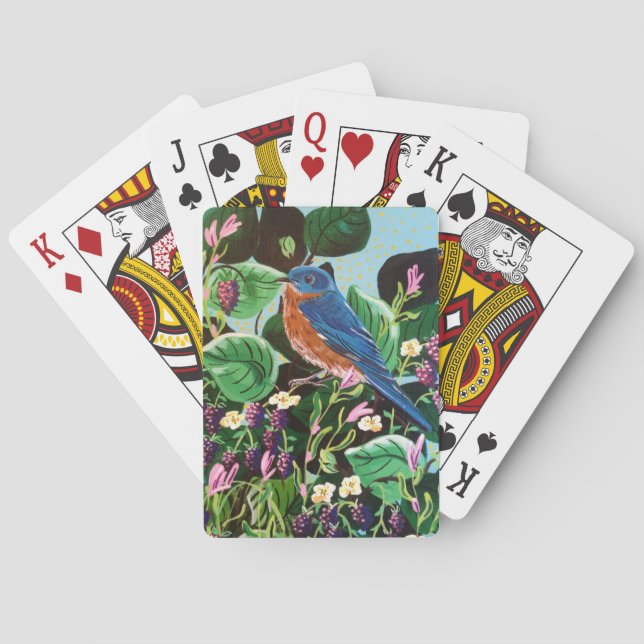 Die Freude an Jam Bluebird Spielkarten (Rückseite)