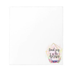 Die Freude auf der Reise Notizblock