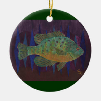 Die Freude des Fischers Keramikornament