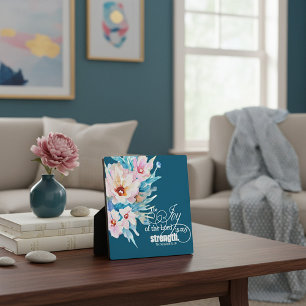 Die Freude des Herrn floral Fotoplatte