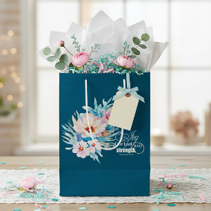 Die Freude des Herrn floral Mittlere Geschenktüte