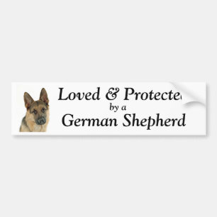 Die Freude des Schäferhund-Liebhabers Autoaufkleber