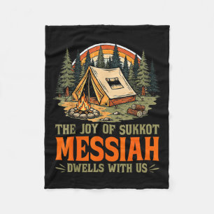 Die Freude von Sukkot Messias wohnt bei uns jüdisc Fleecedecke