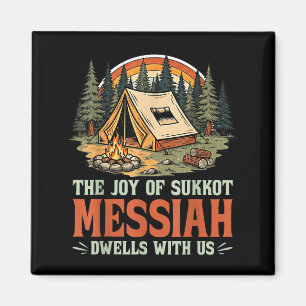 Die Freude von Sukkot Messias wohnt bei uns jüdisc Magnet