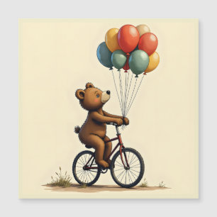 Die freudige Reise des Bären Magnetkarte