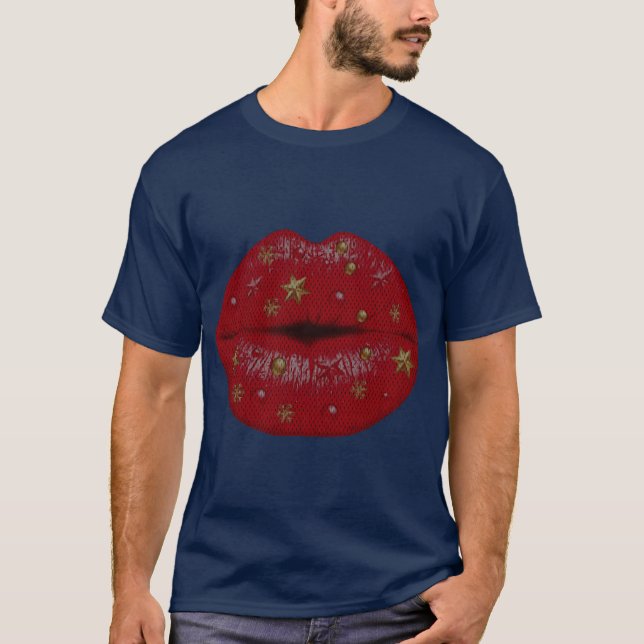Die Freunde des Weihnachtskusses T-Shirt (Vorderseite)