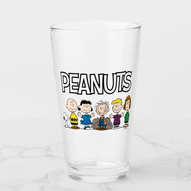 Die Freunde von Erdnüssen in einer Reihe Glas (Vorderseite)
