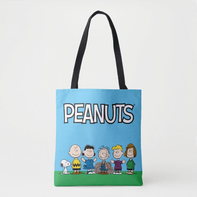 Die Freunde von Erdnüssen in einer Reihe Tasche (Vorderseite)