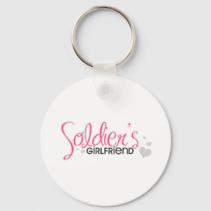 Die Freundin des Soldaten (Rosa) Schlüsselanhänger