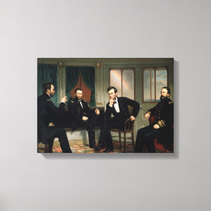 Die Friedensstifter-Abraham Lincoln eingewickelte Leinwanddruck