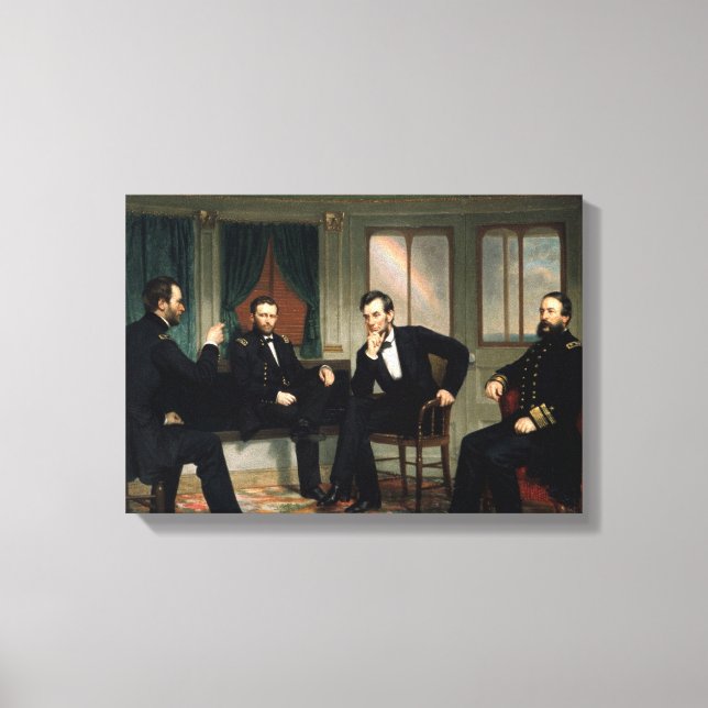 Die Friedensstifter Abraham Lincoln haben die Canv Leinwanddruck (Vorderseite)
