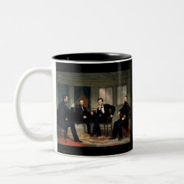 Die Friedensstifter mit Abraham Lincoln Zweifarbige Tasse