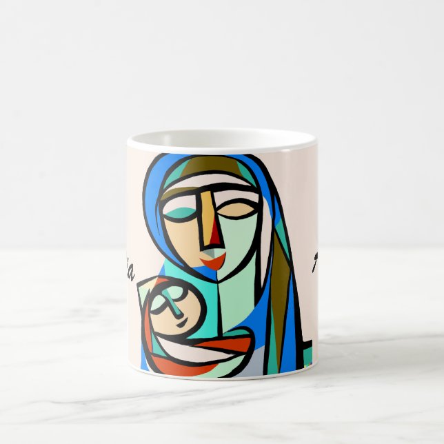Die Friedliche Madonna Kaffeetasse (Mittel)