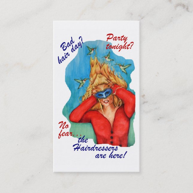 Die Friseur-Visitenkarten Visitenkarte (Vorderseite)