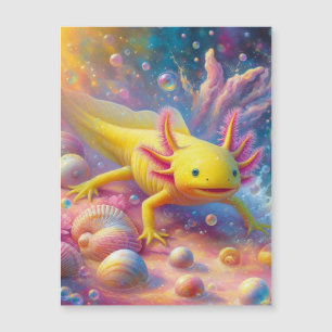 Die fröhliche Axolotl Magnetkarte