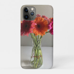 Die fröhliche Gerbera Blume + Individuelle Name Case-Mate iPhone Hülle
