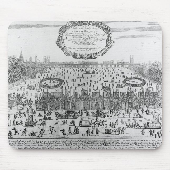 Die Frost-Messe des Winters von Themse Mousepad (Vorne)