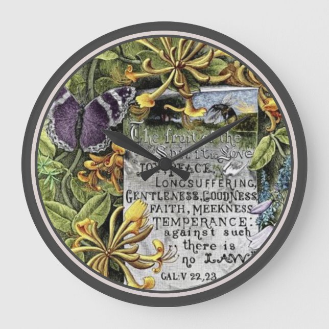 Die Frucht des Geistes  Große Wanduhr (Vorderseite)