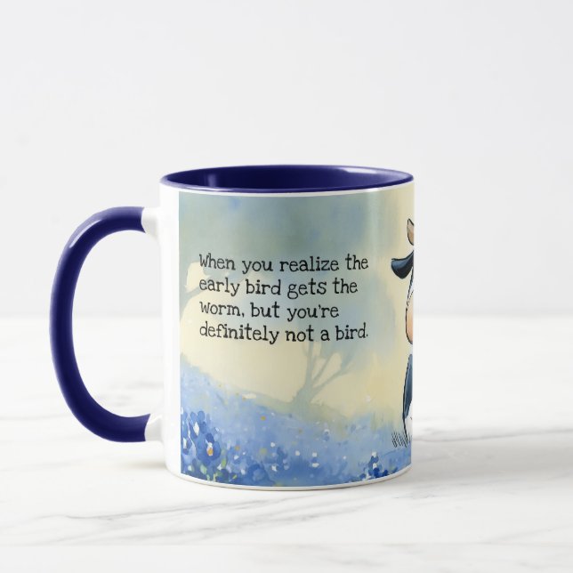 Die frühe Kuh Tasse (Links)