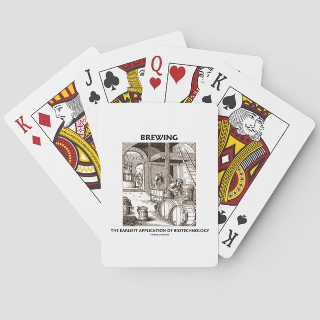 Die früheste Anwendung der Biotechnologie Spielkarten (Rückseite)