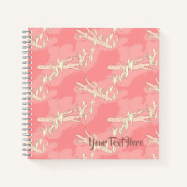 Die Frühlingsblumen der Lily-of-the-Tal rosa Notizbuch
