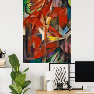 Die Füchse von Franz Marc Poster