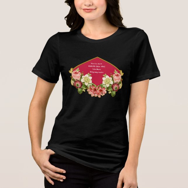 Die Fun Tante Khalto - Wie die Mama, nur Cooler Tri-Blend Shirt (Vorderseite)