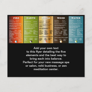 Die fünf Elemente Flyer