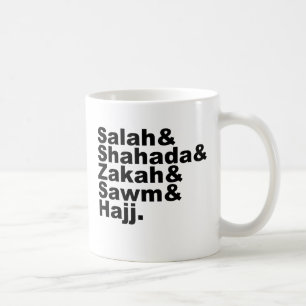 Die fünf Säulen des Islam  Moslemischer Gebet -  Kaffeetasse