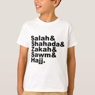 Die fünf Säulen des Islam Muslim Gebet Faith T-Shirt