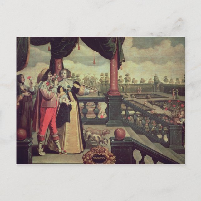 Die fünf Sinne - riechen Postkarte (Vorderseite)