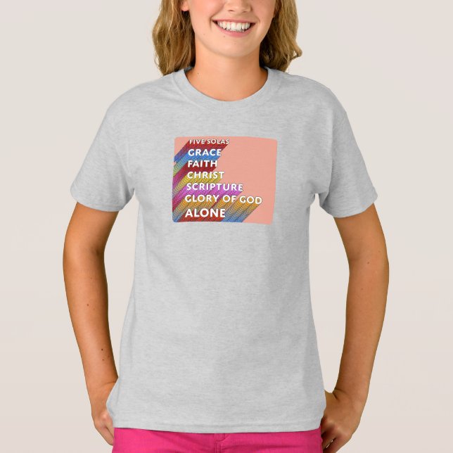 Die fünf Solas T-Shirt (Vorderseite)