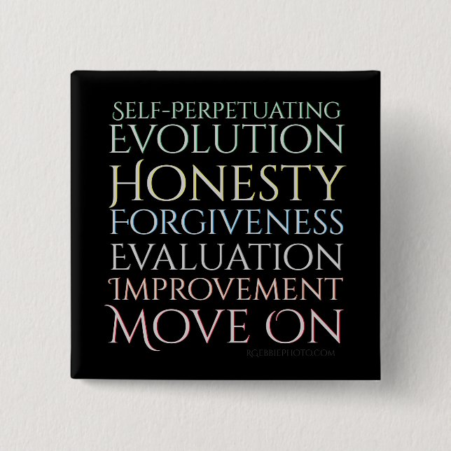 Die fünf Tasten, die die Evolution selbst bestimme Button (Vorderseite)