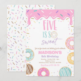 Die fünfte Geburtstagsparty ist so süß Einladung