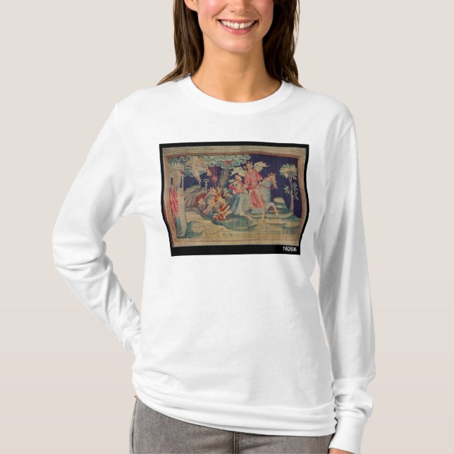 Die fünfte Trompete und die Heuschrecken T-Shirt (Vorderseite)