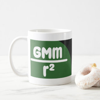 Die Fusionsformel-Tasse: F=ma und F=GMm/r^2 Kaffeetasse