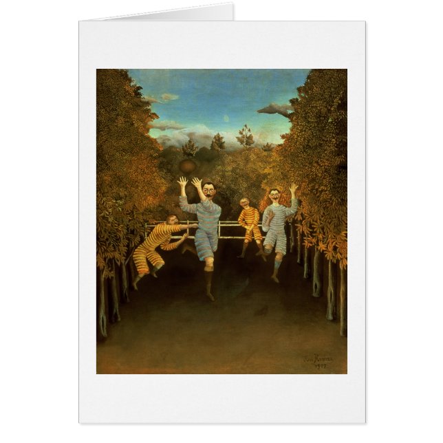 Die Fußballspieler, 1908 (Öl auf Leinwand) (Vorne)