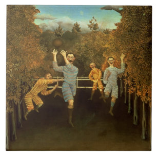 Die Fußballspieler, 1908 (Öl auf Leinwand) Fliese
