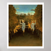 Die Fußballspieler 1908 (Öl auf Leinwand)