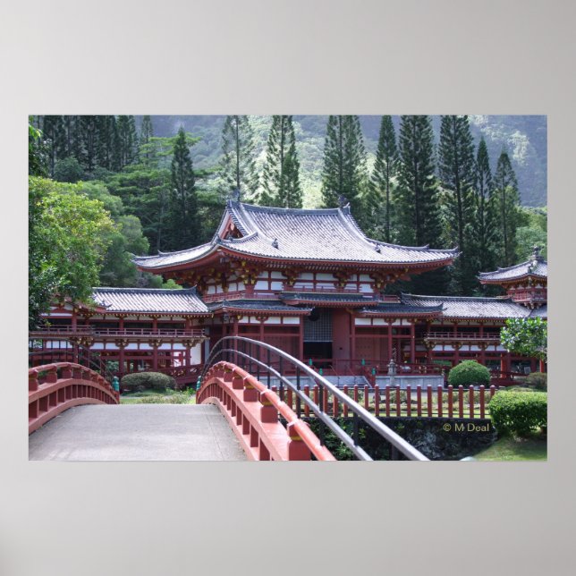 Die Fußbrücke - Byodo-In-Tempel Poster (Vorne)