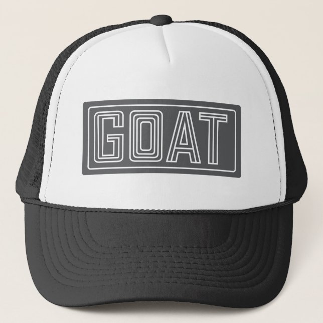 Die G.O.A.T. Truckerkappe (Vorderseite)