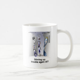 Die Gabel Polizei Lustige Cartoon Geschenke & Samm Kaffeetasse