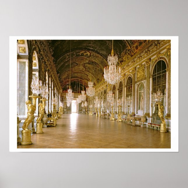 Die Galerie des Glaces (Spiegelhalle) 1678 (pho Poster (Vorne)