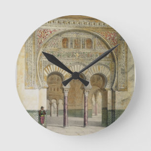 Die Galerie des Löwenhofes in der Alhambra, Runde Wanduhr