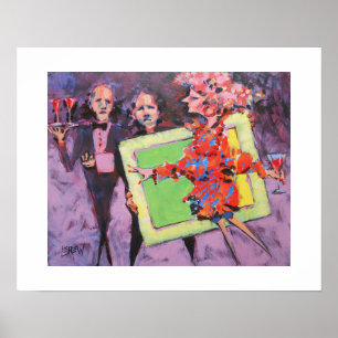 Die Galerie Spiel Malerei  / Künstler Larry Lerew Poster