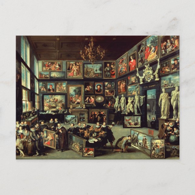 Die Galerie von Cornelis van Der Geest Postkarte (Vorderseite)